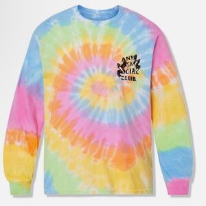 Anti Social Social Club Multicolor Tie Dye Long Sleeve